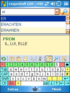 LingvoSoft Dictionary 2009 German <-> French 4.1.88 screenshot